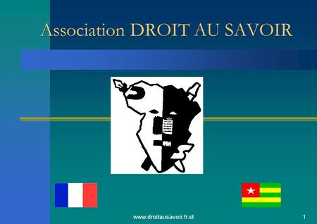 Www.droitausavoir.fr.st1 Association DROIT AU SAVOIR.