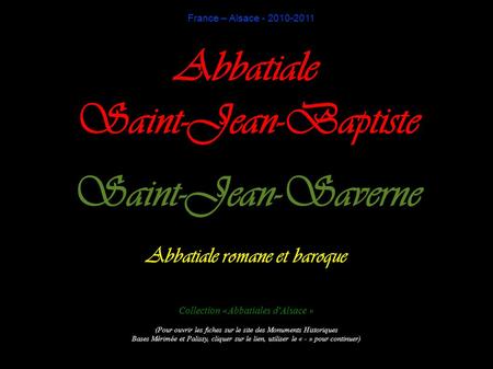 Abbatiale romane et baroque