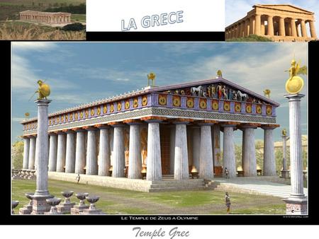 LA GRECE Temple Grec.