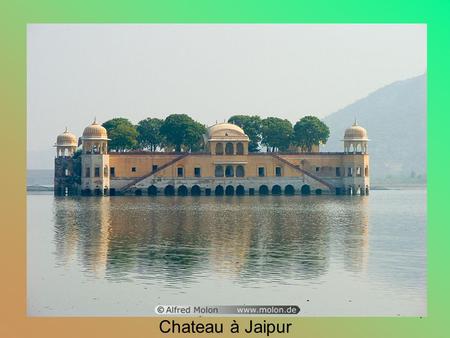 1 Chateau à Jaipur 2 Palais-des-vents, Jaipur 3 Transport par éléphant (Noce), Jaipur.