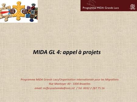 MIDA GL 4: appel à projets