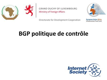 BGP politique de contrôle