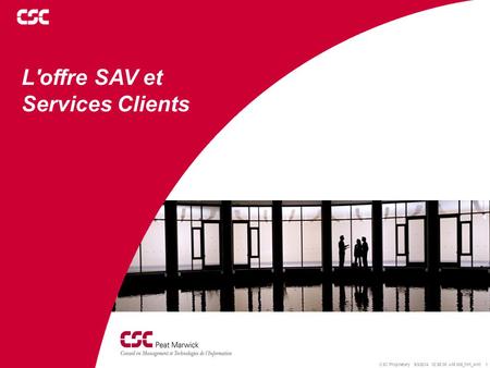 L'offre SAV et Services Clients