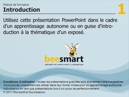 1 Utilisez cette présentation PowerPoint dans le cadre d’un apprentissage autonome ou en guise d’intro- duction à la thématique d’un exposé. Introduction.