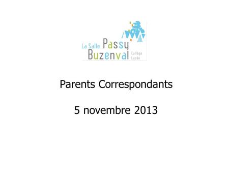 Parents Correspondants