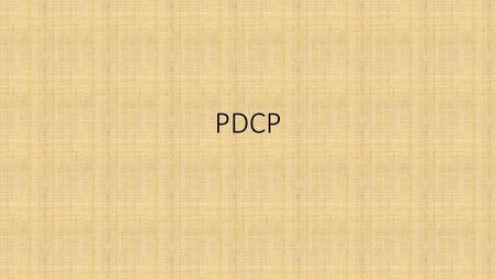 PDCP.