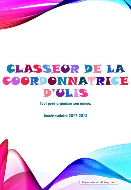 ClassEUR DE LA COORDONnATRICE d’Ulis