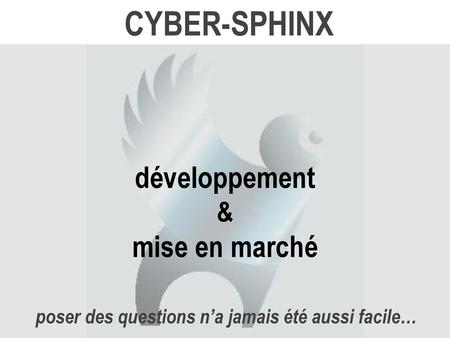 CYBER-SPHINX développement mise en marché &