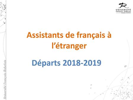 Assistants de français à l’étranger