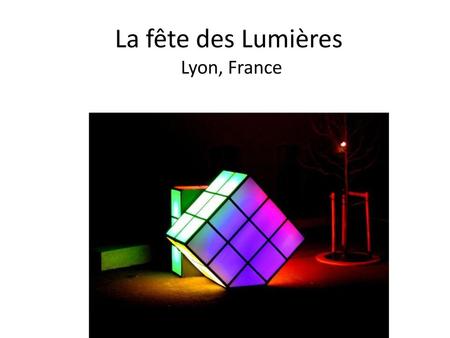 La fête des Lumières Lyon, France.