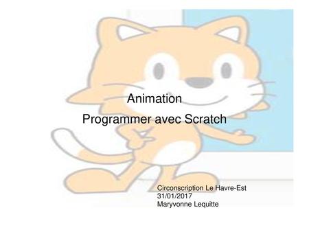 Animation Programmer avec Scratch