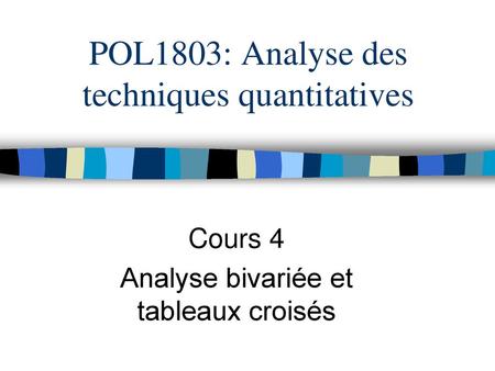 POL1803: Analyse des techniques quantitatives