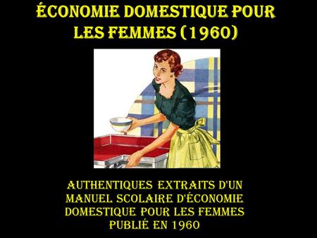 Économie domestique pour les femmes (1960)