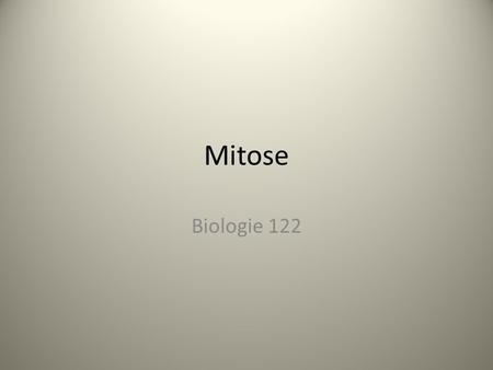 Mitose Biologie 122.