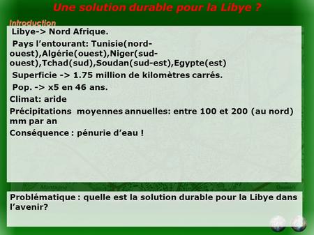 Une solution durable pour la Libye ?