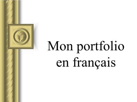 Mon portfolio en français