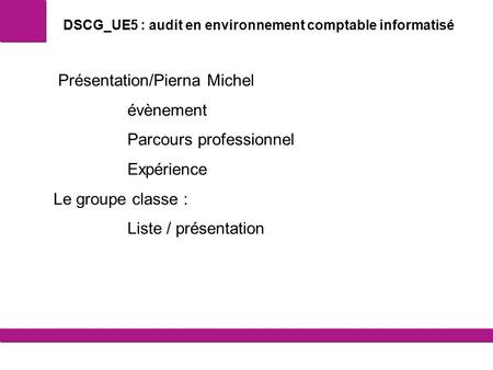 DSCG_UE5 : audit en environnement comptable informatisé