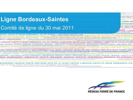Ligne Bordeaux-Saintes Comité de ligne du 30 mai 2011