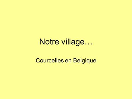 Courcelles en Belgique