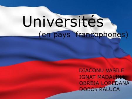 Les universités francophones dans le monde