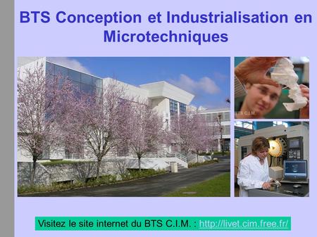 BTS Conception et Industrialisation en Microtechniques