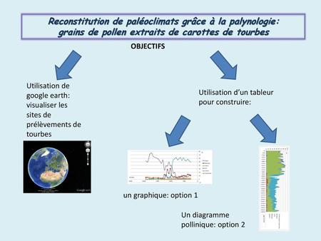 Reconstitution de paléoclimats grâce à la palynologie: