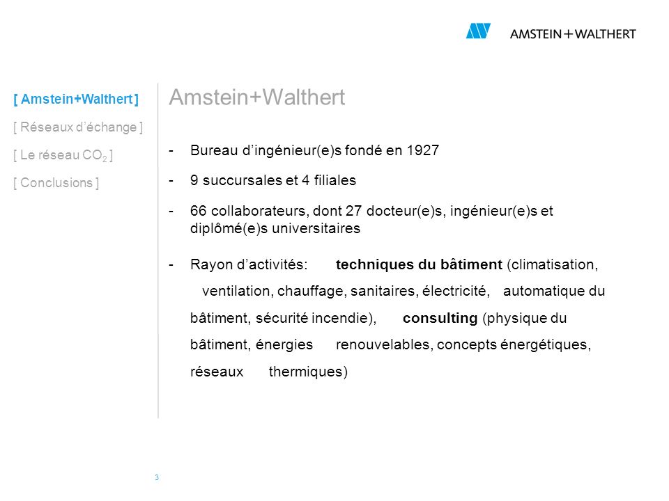 Amstein+Walthert Bureau d’ingénieur(e)s fondé en 1927