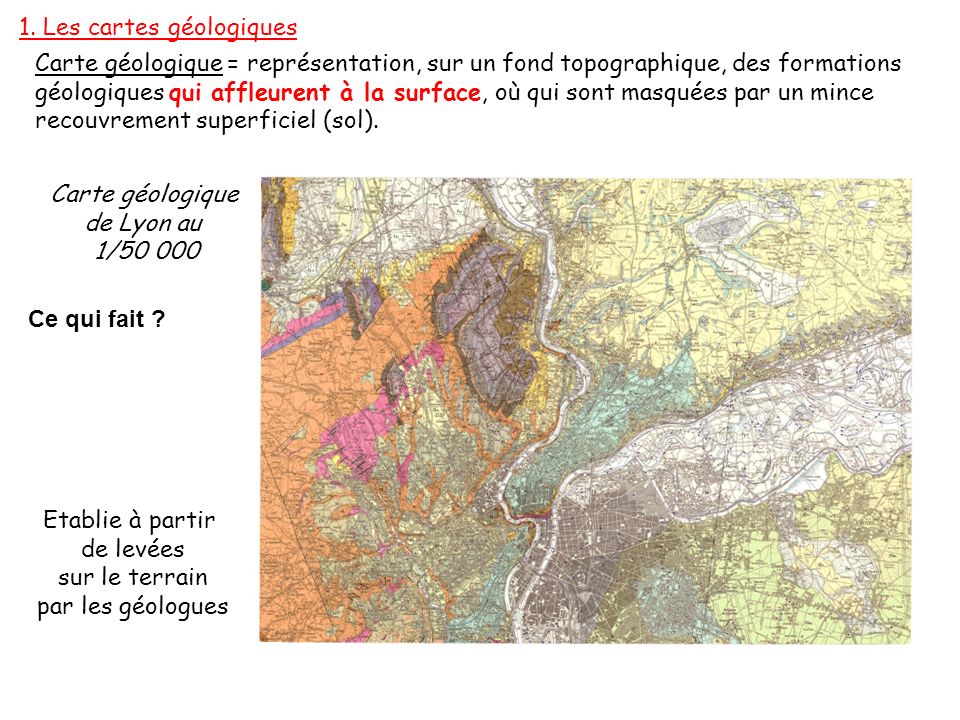 1. Les cartes géologiques