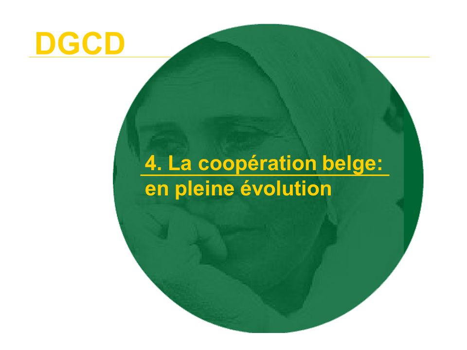 DGCD 4. La coopération belge: en pleine évolution