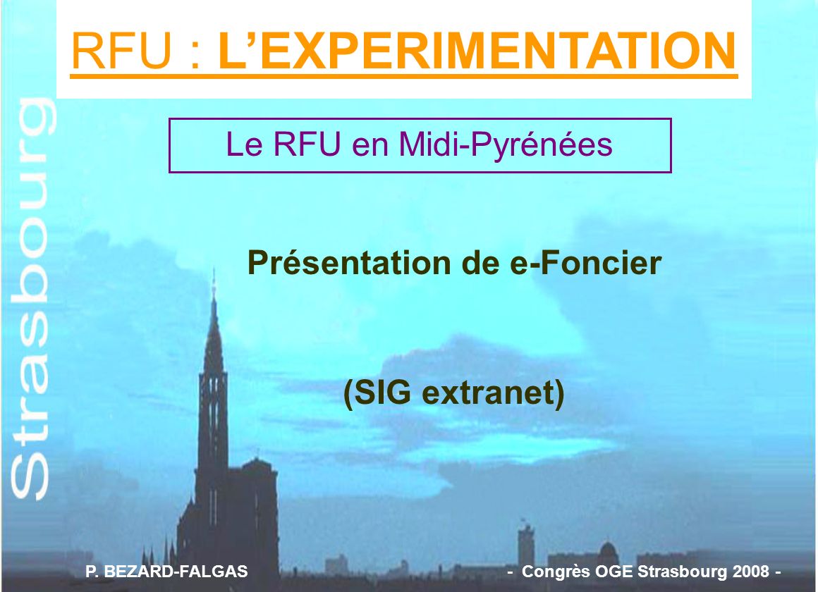 RFU : L’EXPERIMENTATION