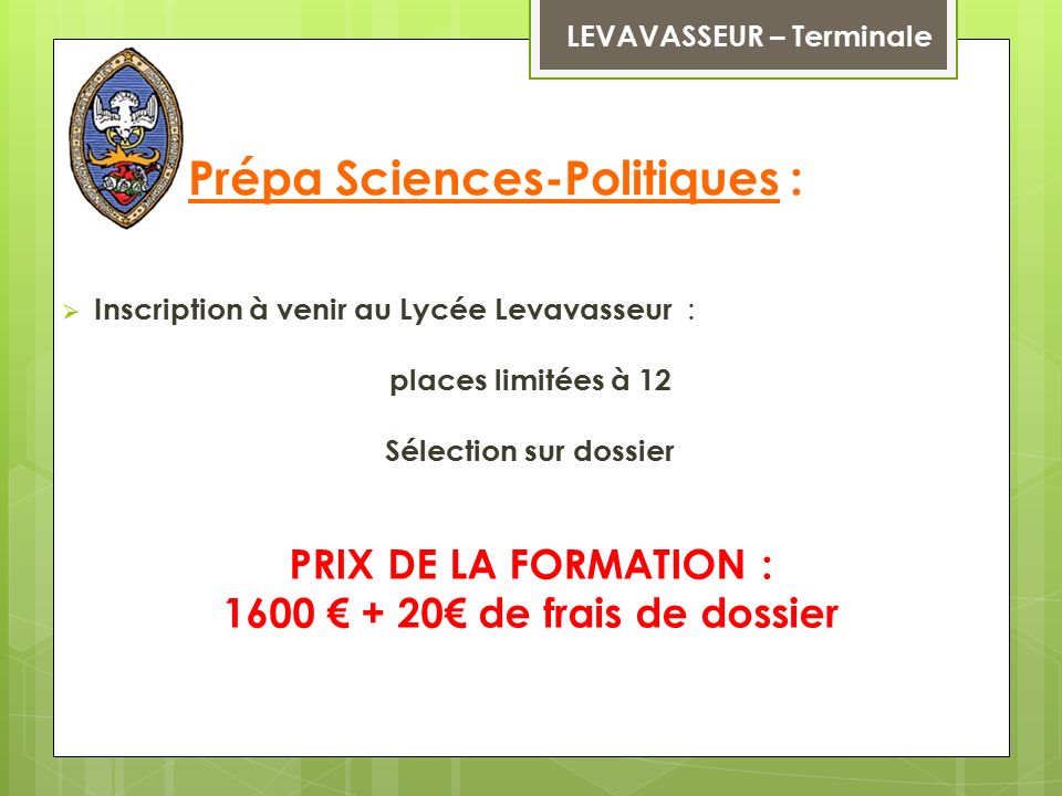 Prépa Sciences-Politiques :