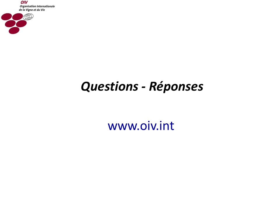 Questions - Réponses