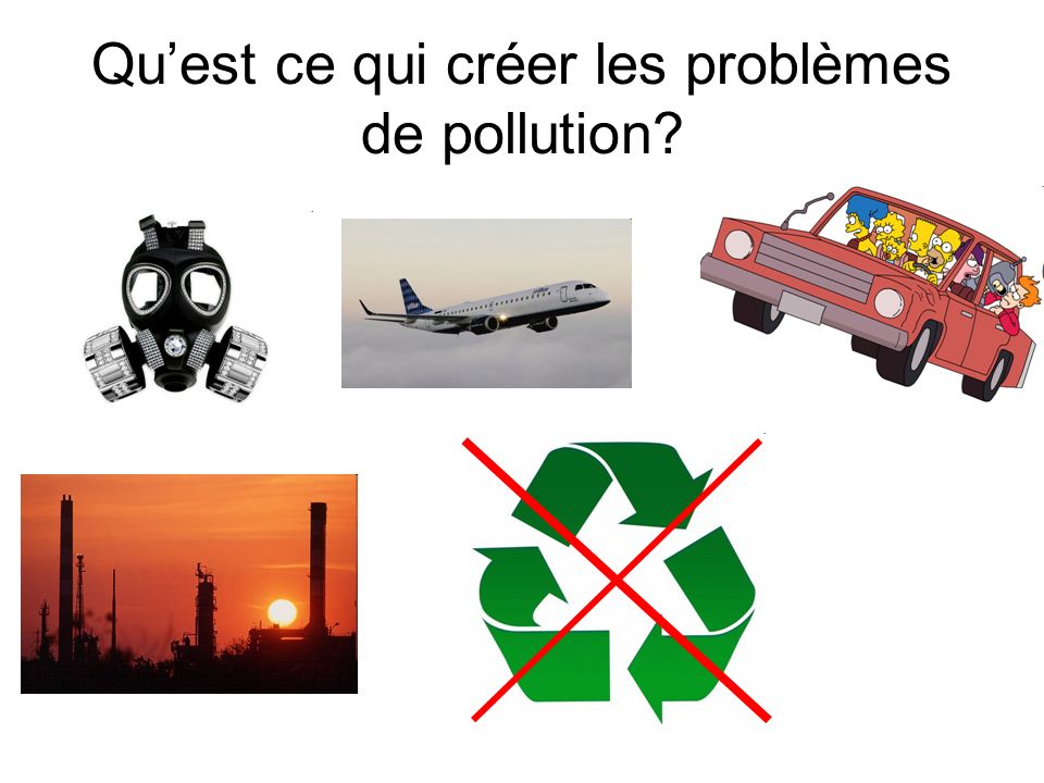 Qu’est ce qui créer les problèmes de pollution
