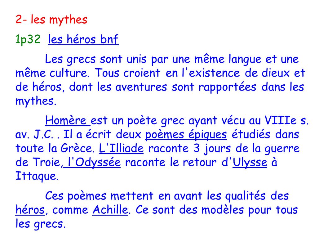2- les mythes 1p32 les héros bnf.