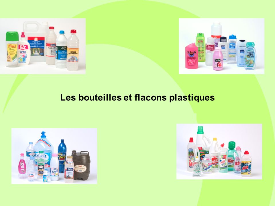 Les bouteilles et flacons plastiques