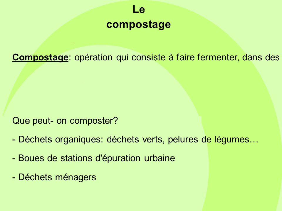 Le compostage