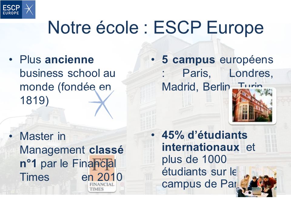 Notre école : ESCP Europe