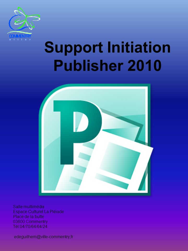 Support Initiation Publisher 2010