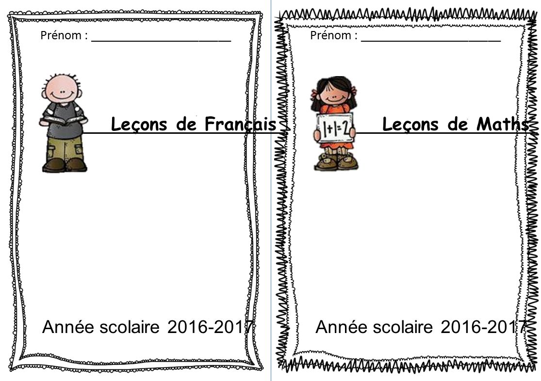 Leçons de Français Leçons de Maths Année scolaire