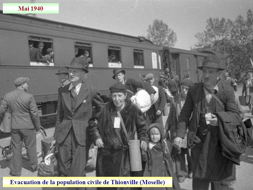 Evacuation de la population civile de Thionville (Moselle)