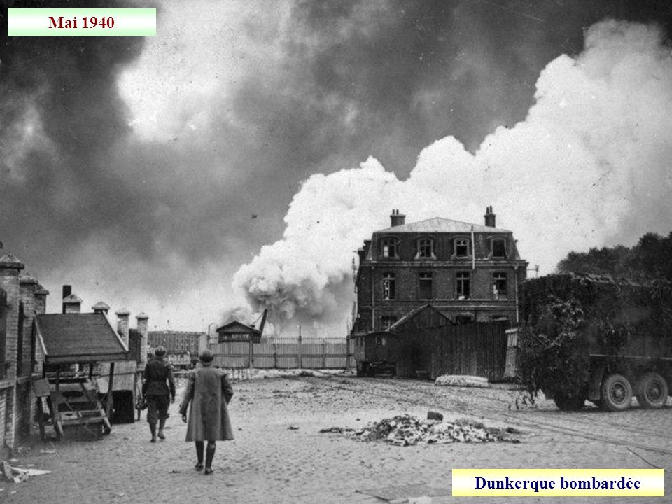 Mai 1940 Dunkerque bombardée