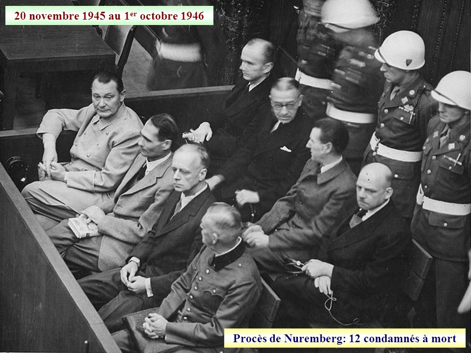Procès de Nuremberg: 12 condamnés à mort