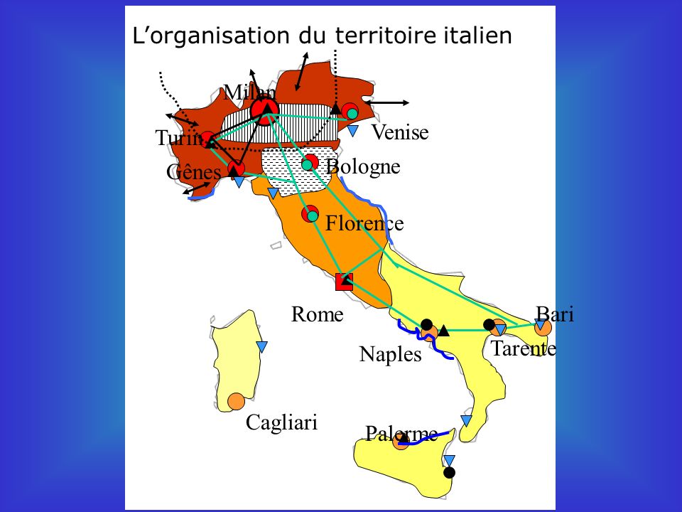 L’organisation du territoire italien