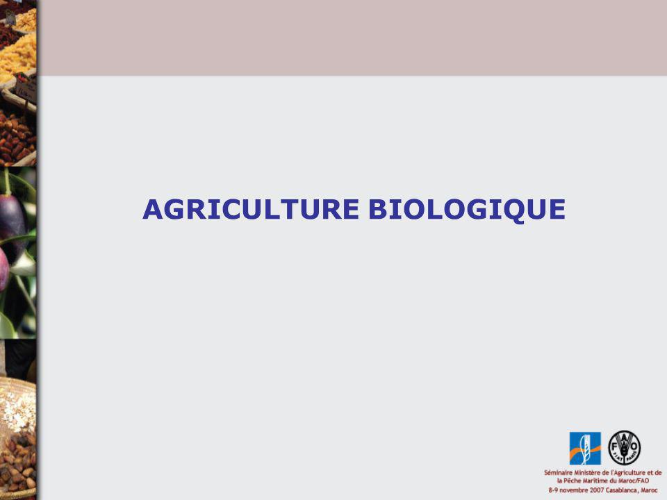 AGRICULTURE BIOLOGIQUE