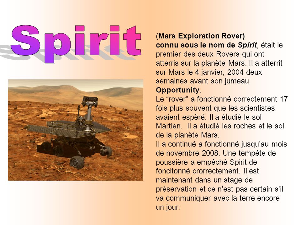 Spirit (Mars Exploration Rover)
