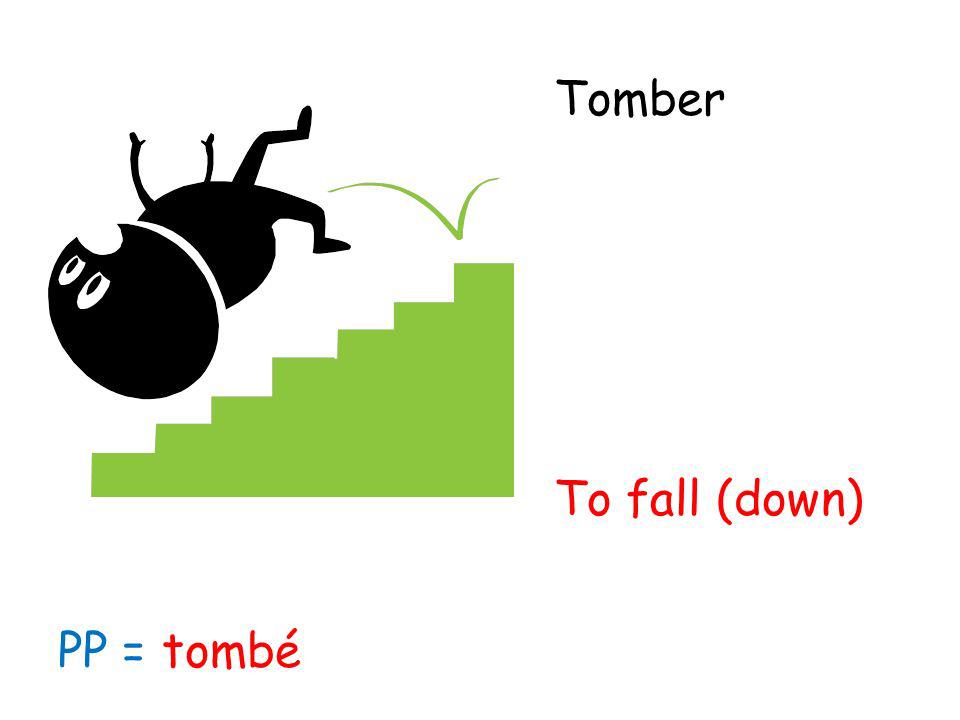 Tomber To fall (down) PP = tombé