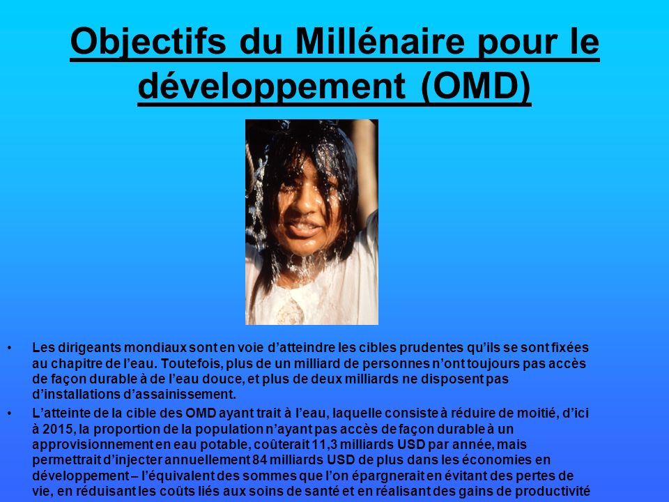 Objectifs du Millénaire pour le développement (OMD)