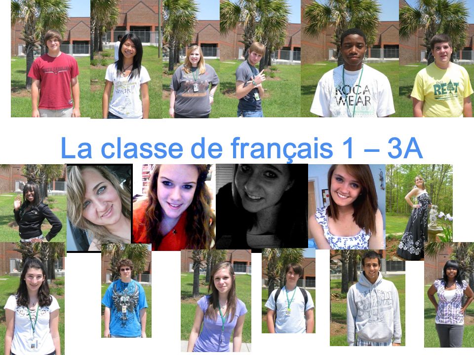 La classe de français 1 – 3A