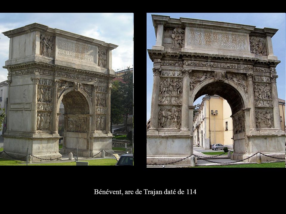 Bénévent, arc de Trajan daté de 114