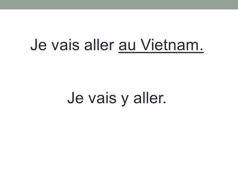 Je vais aller au Vietnam.
